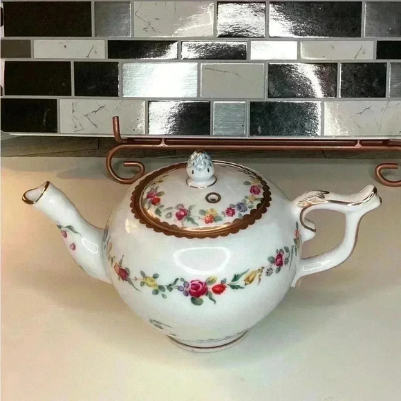 Vintage Chelsea-Derby Miniature Teapot and Cover 1985 (made) Franklin Mint - Picture 16 of 16